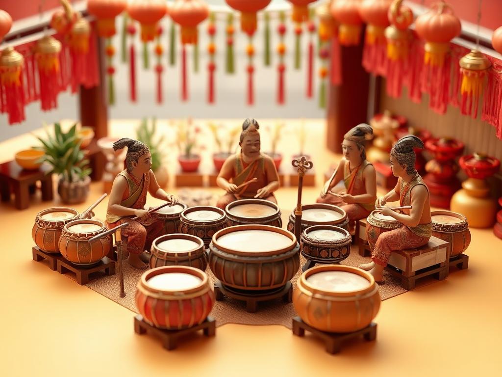 Gamelan Kutai Gambar Karya Seni 3D